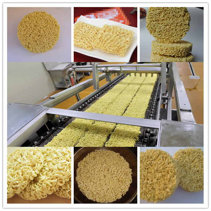 Línea de producción automática de fideos instantáneos fritos