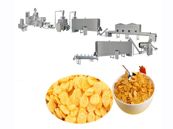 línea de producción de copos de maíz