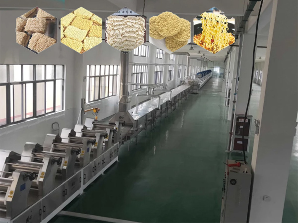 Línea de producción de fideos instantáneos fritos