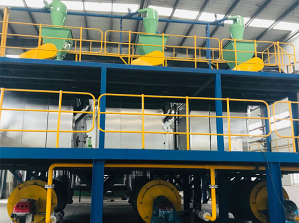 Proceso de fabricación de una planta de refinado de aceite mediante pirólisis continua de neumáticos usados y plástico pdf