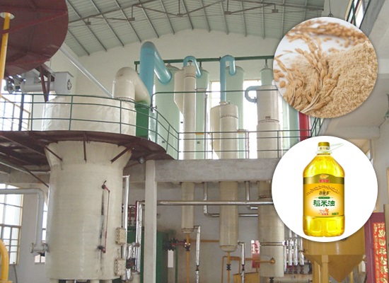 Línea de producción de aceite de salvado de arroz