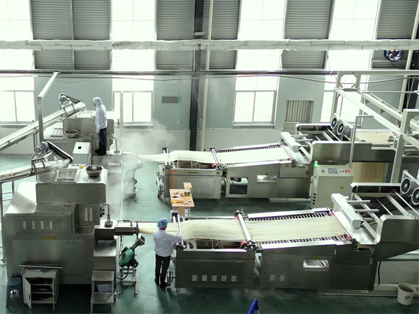Línea de producción de polvo semiseco con proceso de maduración automática
