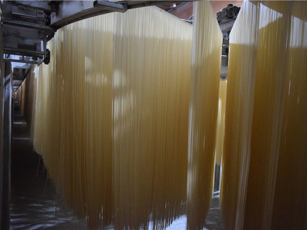 Planta de producción de fideos instantáneos con una capacidad de 30 toneladas diarias en Pakistán.
