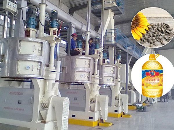 Línea de producción de aceite de semillas de girasol
