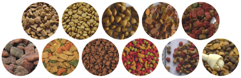 Línea de producción de alimento para mascotas totalmente automática