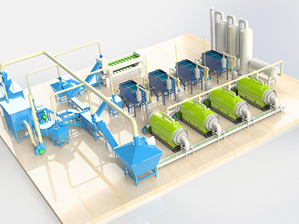 Planta de tratamiento de residuos de paneles solares